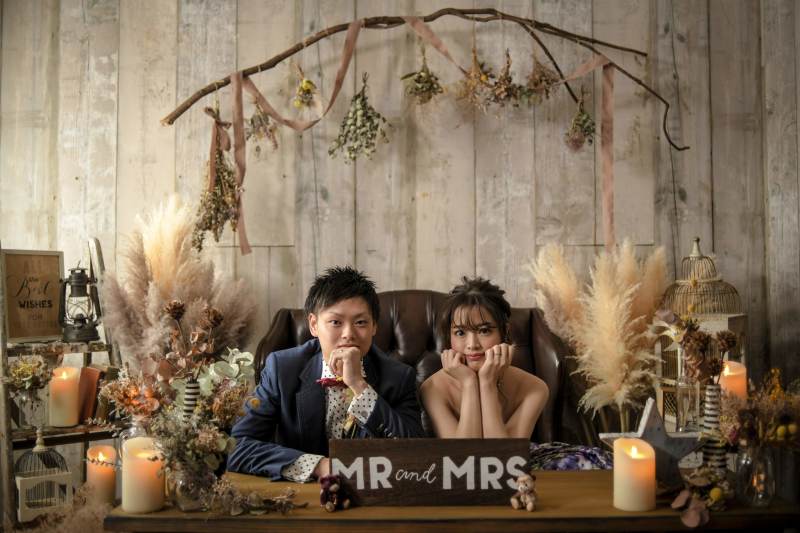 まずは洋装でスタジオ撮影♪