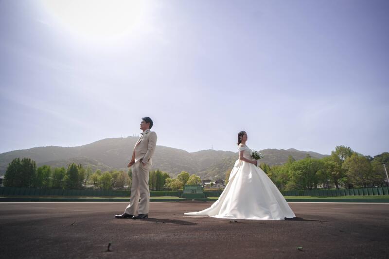 球場貸切!二人のプレイボール!!