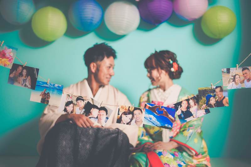 思い出の写真と一緒に