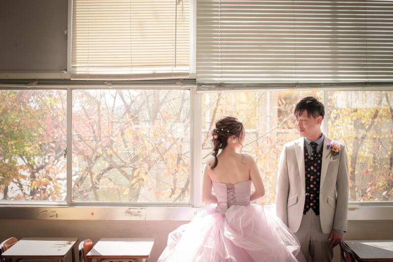 思い出の学校で!