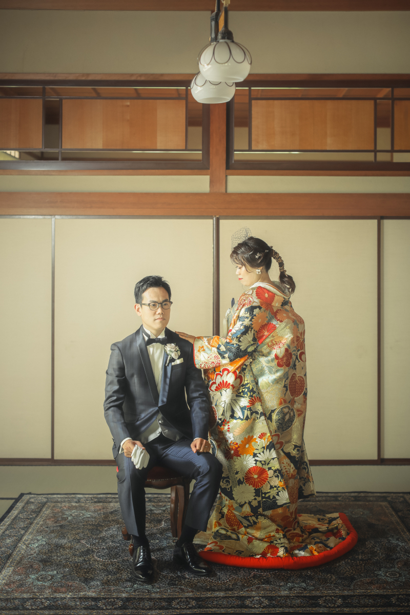 室内では大正レトロ風に