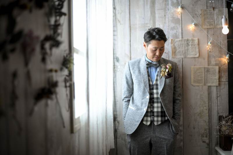 もちろん新郎様のソロショットも！