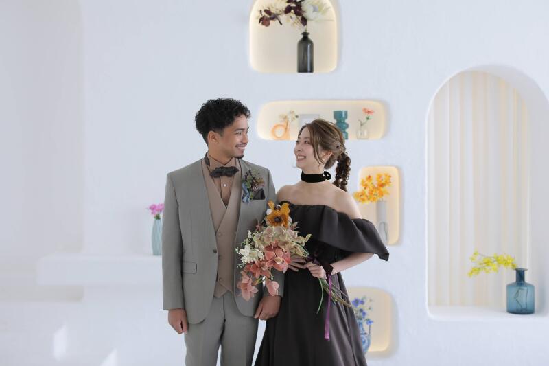 カラードレス&times;スタジオ撮影