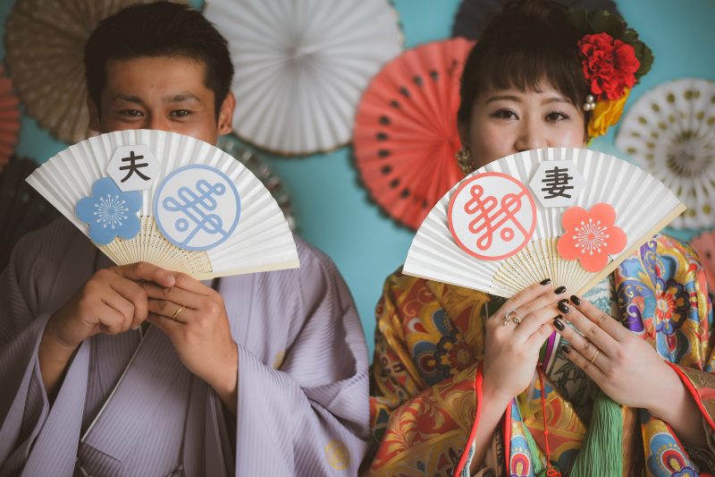 まずは和装から撮影