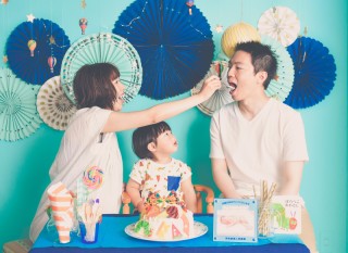 誕生日を迎えるお子さんも一緒に♪マタニティ撮影