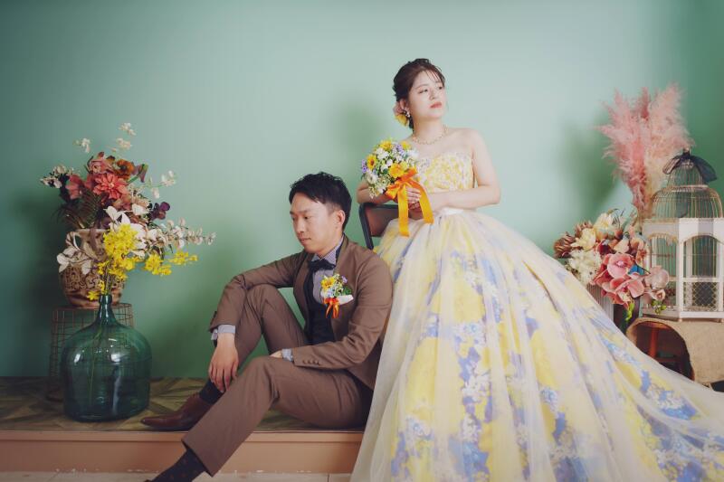 ドレスに合わせてコーディネート