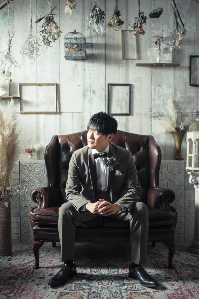 タキシード姿もかっこよく!