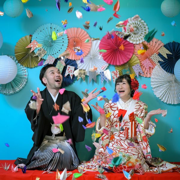 和装×折鶴シャワー