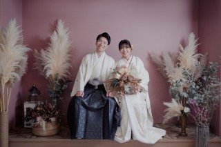 前撮りだけで楽しむ！白無垢＆ブラックドレスの撮影