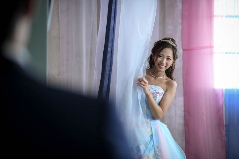 新郎様の肩越しに・・・