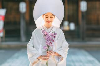 洋髪用綿帽子(白無垢)
