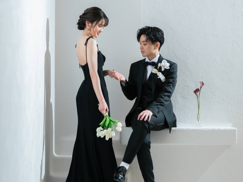 ◇ドレス1着スタジオプラン◇500着以上の品揃え!*衣裳&小物追加料金一切なし!100カット付 <ドレス1点+タキシード1点>