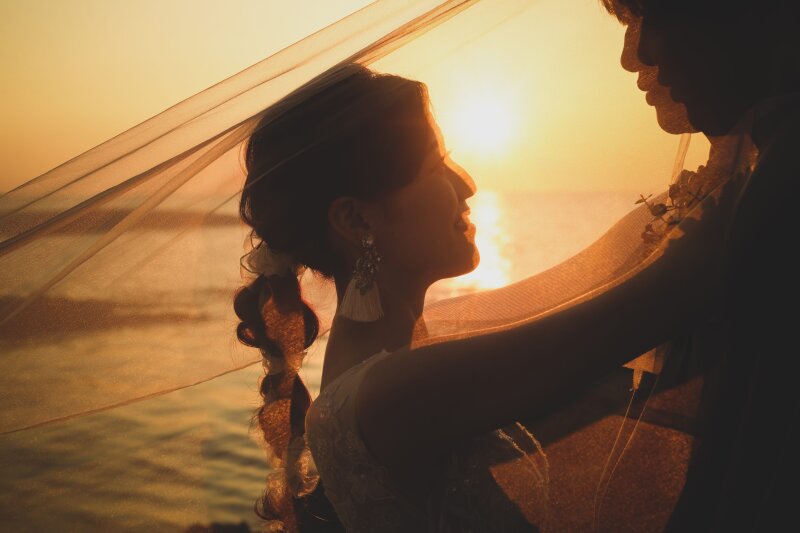 ◆夕陽スポット遠見ヶ鼻で残す!海外のような崖&海フォト◆〈ドレス1点プラン〉100カット付