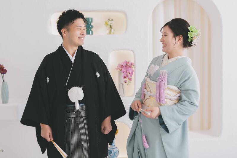 ◇和装&ドレス*2着スタジオ撮影プラン◇衣裳&小物追加料金一切なし !<和装1点+ドレス1点+紋付1点+タキ1点>