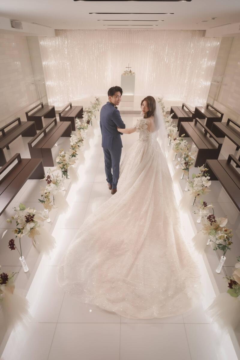 ◆クリスタルチャペルで韓国風ドレス撮影プラン◆500着以上の品揃え！＊衣裳追加料金一切なし！100カット付 <ドレス1点撮影>