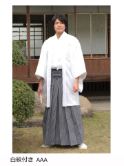 紋付き袴（白）