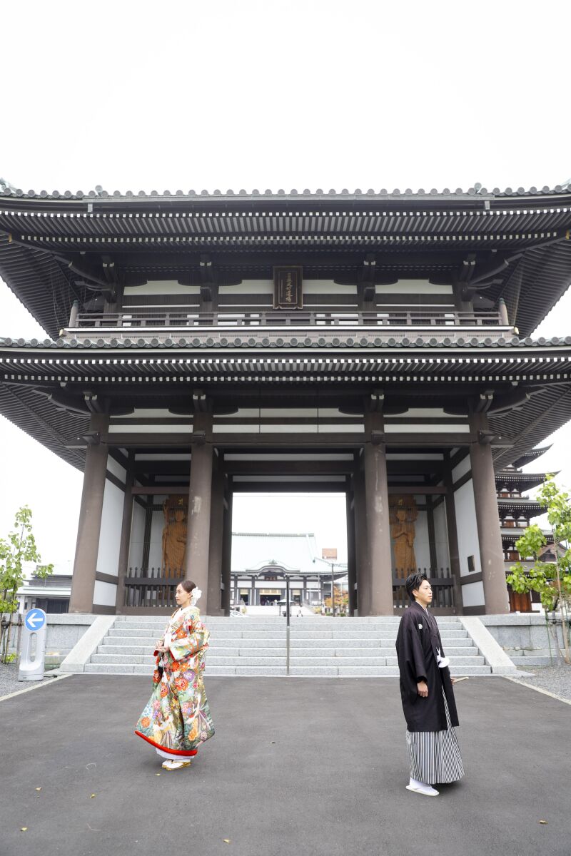 格式高い空間での和装フォト