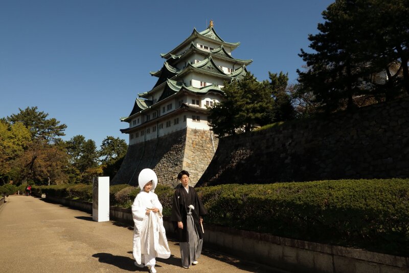 【名古屋城】白無垢×秋晴れの和装前撮り