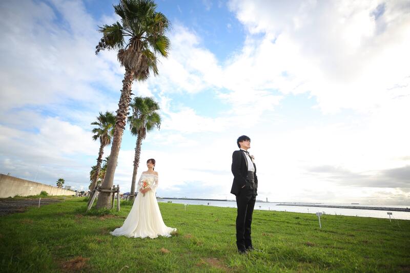 秋の快晴日にロケーション撮影スタート！