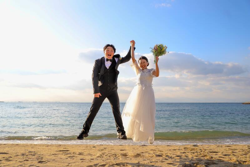 喜び全開のジャンプショット