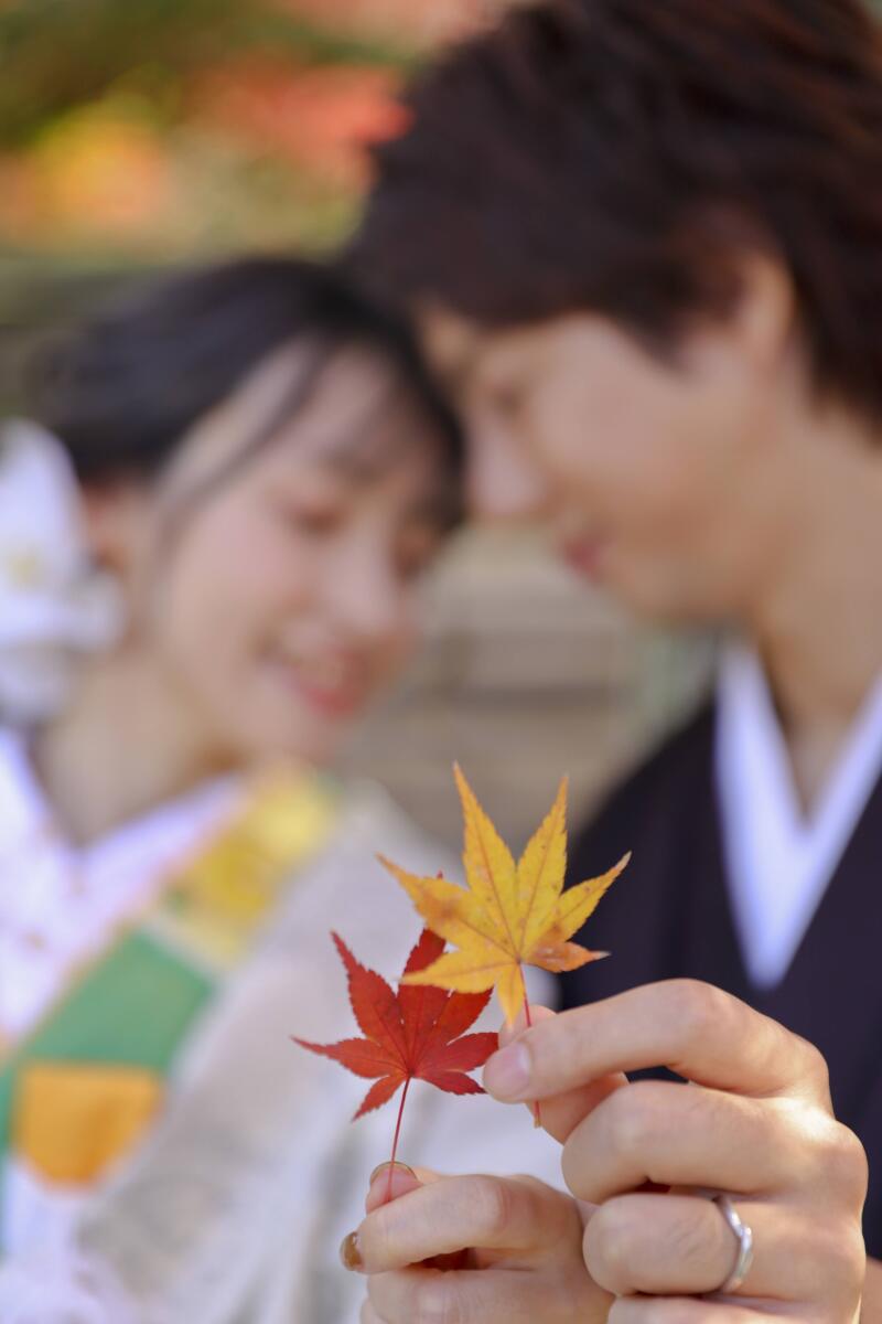 手元のカットでお二人らしく