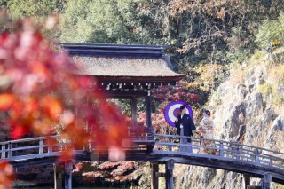 紅葉&times;寺院の和装が映えるロケフォトプラン