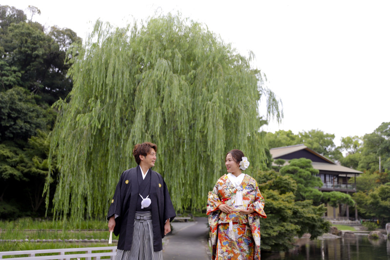 新緑鮮やかな日本庭園にて写真撮影＆動画オープニングムービーをご依頼頂きました