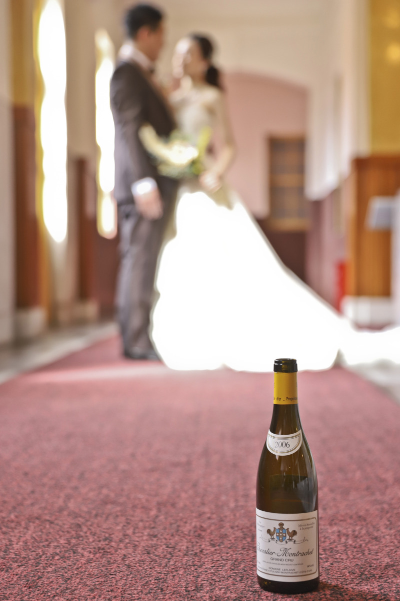 ワインボトルと☆