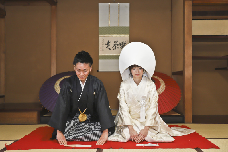 白無垢+綿帽子☆