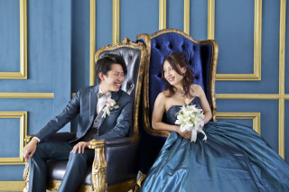 和装は雰囲気のあるお城、洋装はオシャレなハウススタジオ撮影