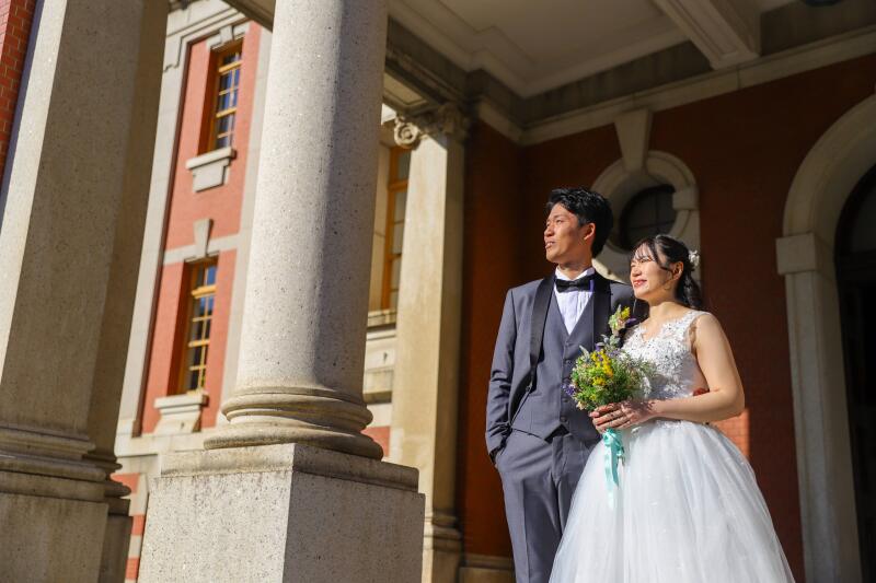 建築美に寄り添う、お二人