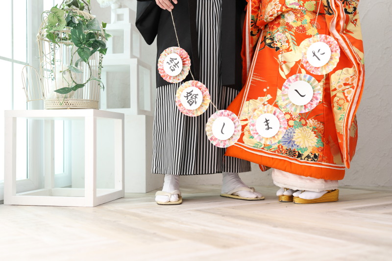 ガーランドを使ったイメージカット撮影も