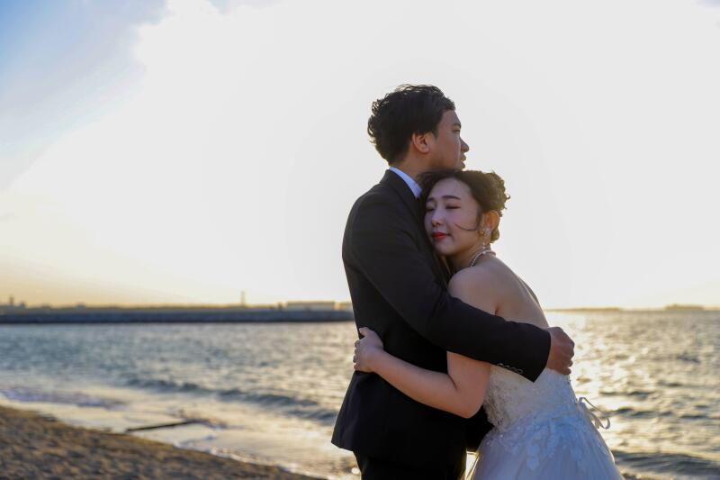 心温まる抱擁の瞬間