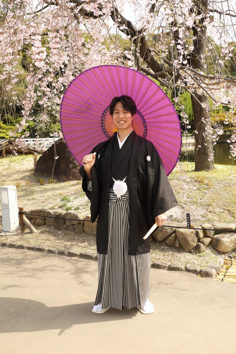 しだれ桜が綺麗な時期でした