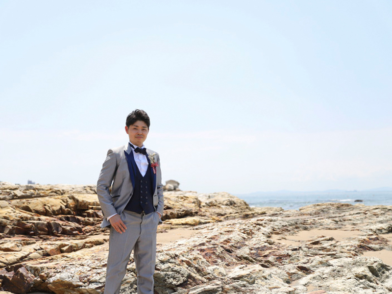 新郎さんのソロショット
