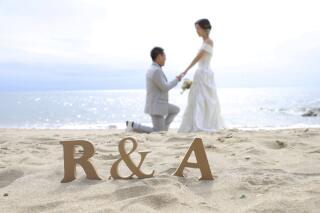 和装は日本庭園、洋装は海で1日完結プラン