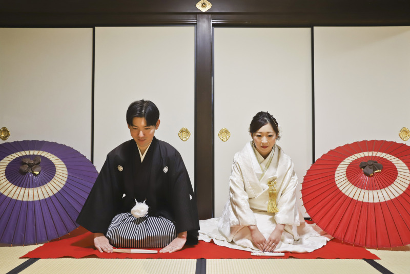 定番のお辞儀ショット