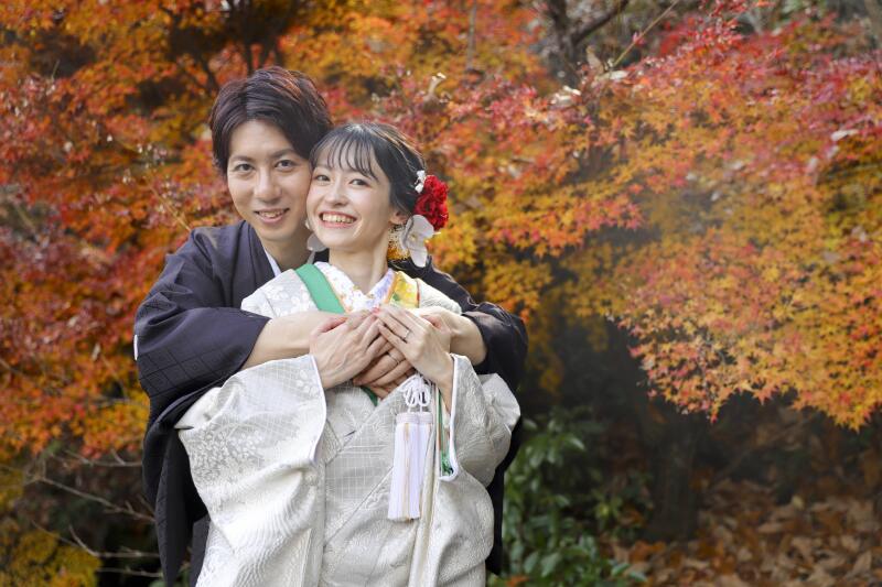 秋色に包まれる幸せの瞬間