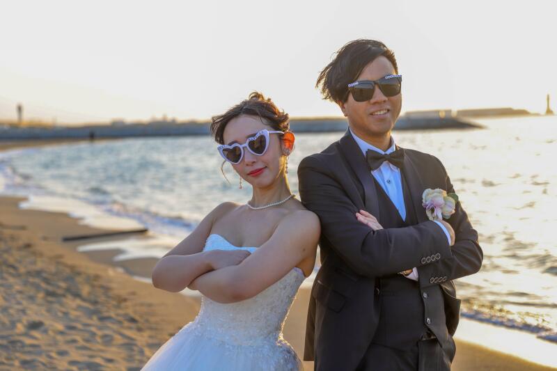 サングラスでクールに！