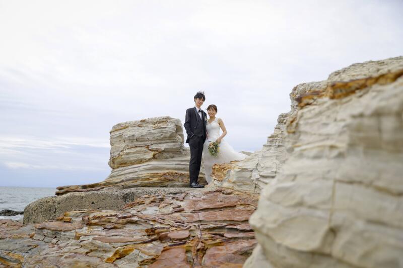 クールな岩場スポットで