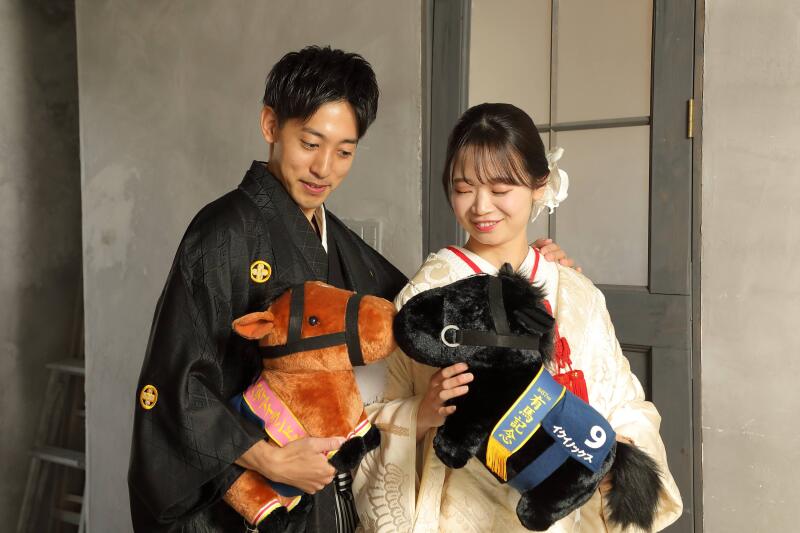 趣味の品と一緒に撮影