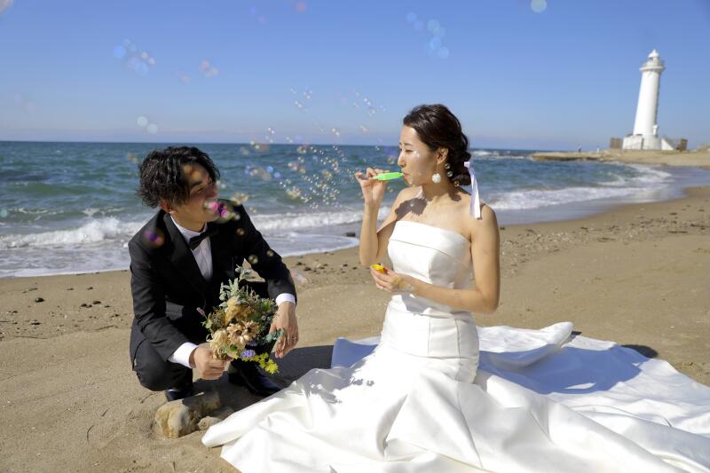 シャボン玉で楽しい時間