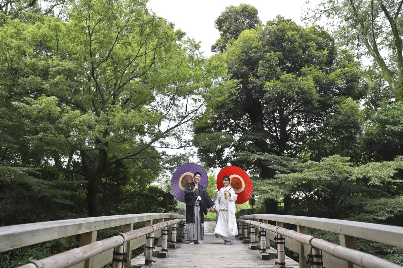 ☆徳川園で和装ロケ―ション撮影☆