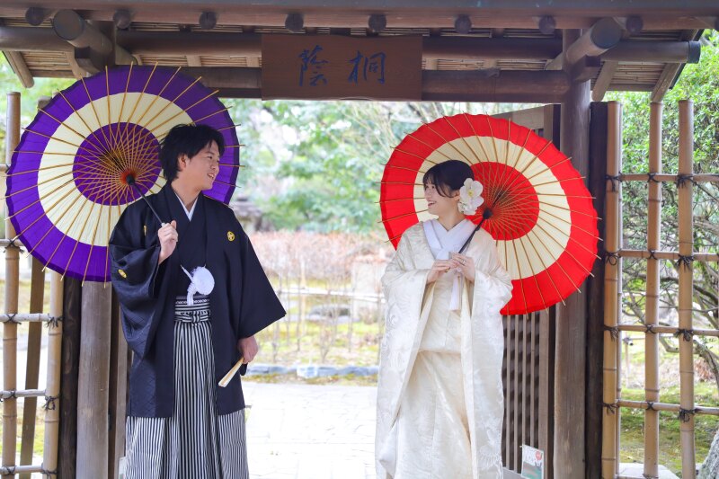 伝統的な和装で始める撮影