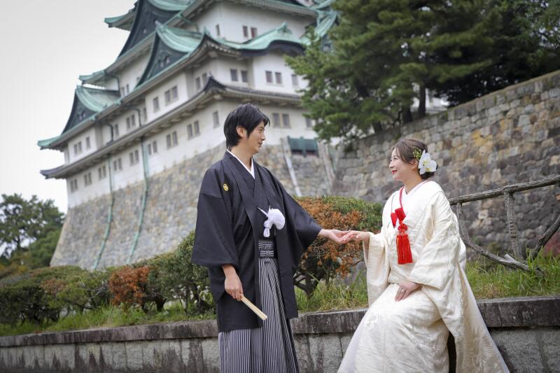 お城を望む特等席で