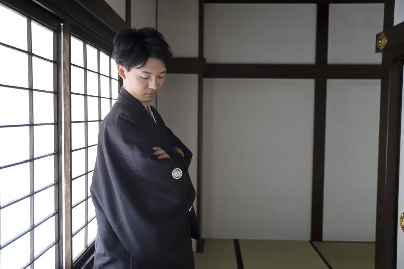 ご新郎様のソロショット撮影