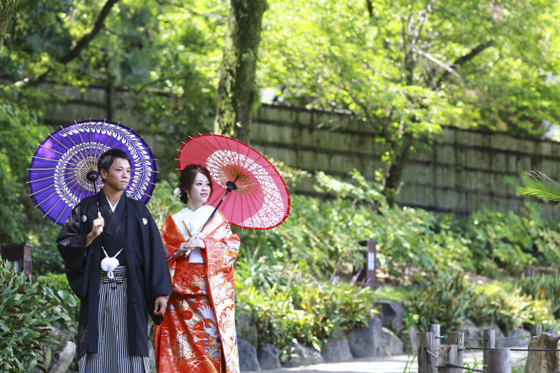 庭園をお散歩しながら