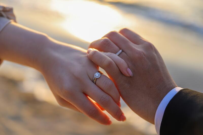 手元に光る永遠の証