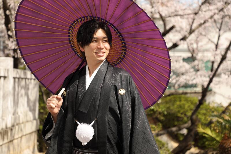 凛々しいご新郎様のソロショット