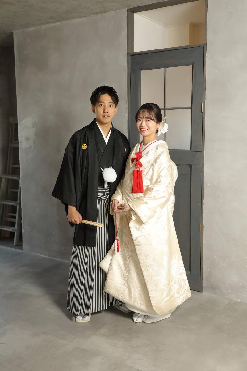 凛とした立ち姿の和装撮影